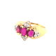 Pre Owned 18ct Ruby and Diamond Ring ZU294